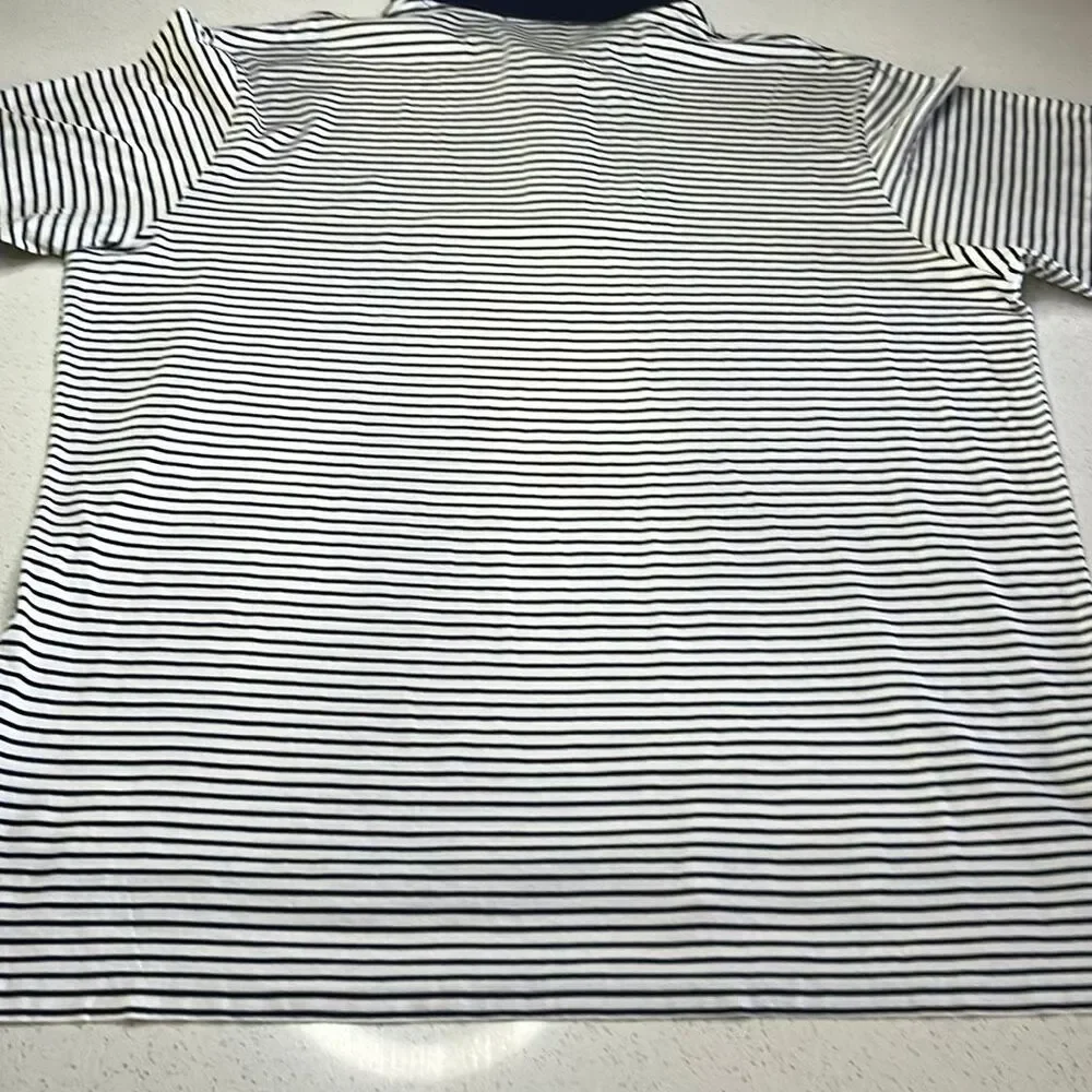 Polo Golf Ralph Lauren Striped Polo Shirt Mens Large Left sleeve logo